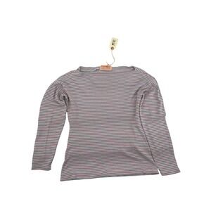 Strawbridge & Clothier Women's Top Striped Multi-color Vintage Medium